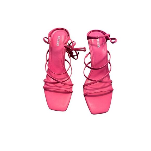 GUESS Women's Zabyie Pink Strappy Heeled Sandals Size 9 Party/Cocktail - Picture 3 of 16